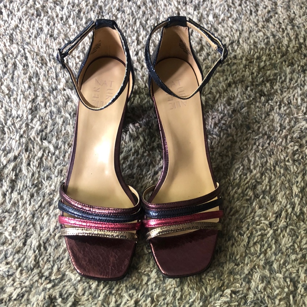 Multicolor Metallic Heels